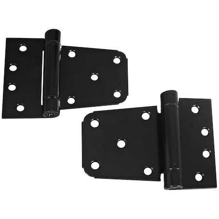 National Hardware National Hardware 3.5 in. L Black Steel Extra Heavy Auto-Close Gate Hinge Set 2 pk N342-592